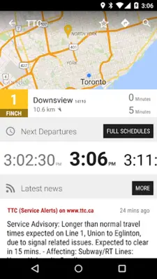 MonTransit TTC Subway android App screenshot 1